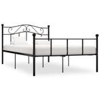 vidaXL Bedframe metaal zwart 120x200 cm, Huis en Inrichting, Slaapkamer | Bedden, Verzenden, Zwart, Nieuw, Twijfelaar