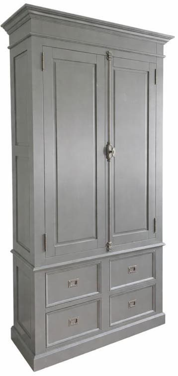 Buffetkast stofgrijs Zeist 120 x 240cm dichte deuren, Ophalen of Verzenden, Nieuw
