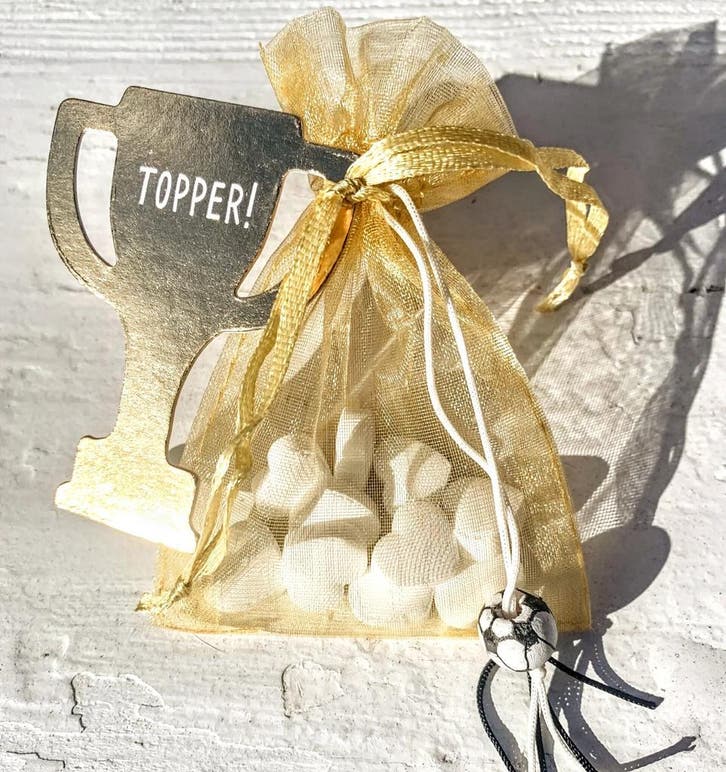 Bedankje/traktatie Voetbal Topper, Sport en Fitness, Voetbal, Overige typen, Nieuw, Verzenden