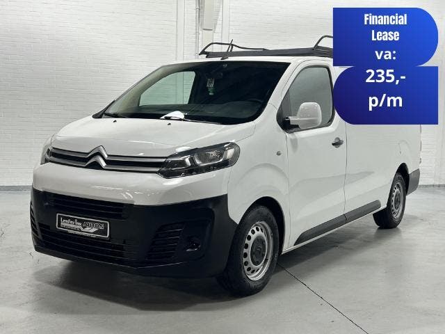 Citroën Jumpy 2.0 BlueHDI 120 pk XL L3 Navi, Imperiaal met T, Auto's, Bestelauto's, Lease, Overige kleuren, Handgeschakeld, Wit