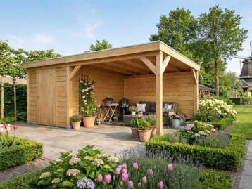 Veiling - Berging met overkapping - 700x400x245 cm, Nieuw