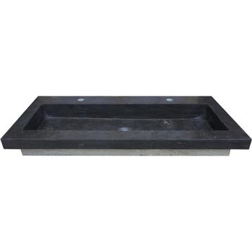 Wiesbaden Raw Wastafel Enkel met 2 Kraangaten - 120x46x5cm -, Ophalen of Verzenden, Nieuw