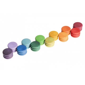 Grapat houten speelgoed munten - 36 van €28,99 voor €26,09, Ophalen of Verzenden, Nieuw