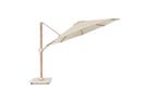 Challenger T2 premium Ø350 cm teak champagne, Tuin en Terras, Parasols, Ophalen of Verzenden, Nieuw