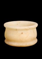 Oude Egypte, Nieuwe rijk Albast Cosmetische pot (Zonder, Antiek en Kunst