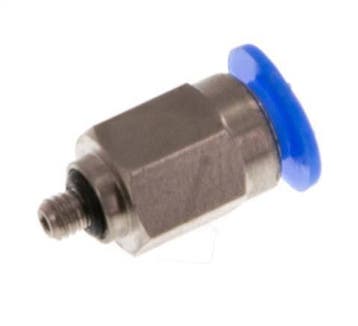 4mm x M 3 Staal/POM Insteekfitting Buitendraad Compact, Verzenden, Nieuw