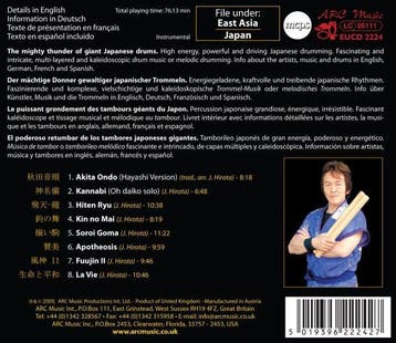 cd - joji hirota &amp; hiten ryu daiko - JAPANESE DRUMS (..., Verzenden, Zo goed als nieuw