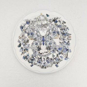 dior - Bord (2) - Beenderporselein - Vlinder- en