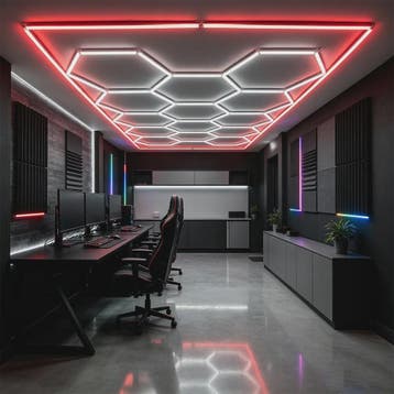 Modulaire Hexagon LED Garageverlichting - 14 Modules, Ultrah, Verzenden, Nieuw