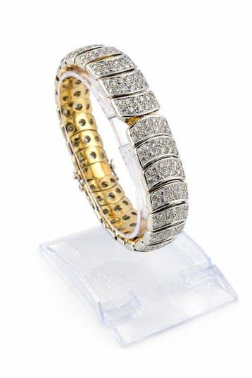 Armband - 18 karaat Geel goud, Exclusieve 18K goud flexibele, Sieraden, Tassen en Uiterlijk, Armbanden, Nieuw