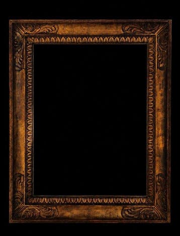 Lijst - Hout en stuc - 93 x 73 cm - Geen reserve!
