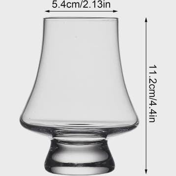 Set van 4 Kristallen Whiskey Proefglazen - 270ml Loodvrij Gl, Antiek en Kunst, Verzenden