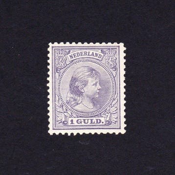 Nederland 1891/1894 - Wilhelmina 1 gulden hangend haar -, Gestempeld