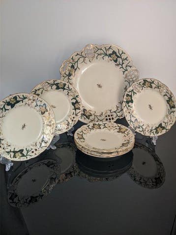 Rosenthal - Dessertservies (7) - Moliere - Biscuit porselein