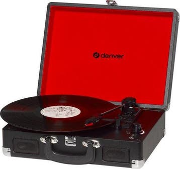 2dekans | Denver Platenspeler - Ingebouwde Speakers - Incl., Ophalen of Verzenden, Zo goed als nieuw
