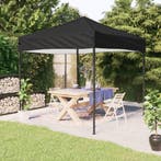 vidaXL Partytent inklapbaar 2x2 m zwart, Tuin en Terras, Verzenden, Nieuw, Partytent