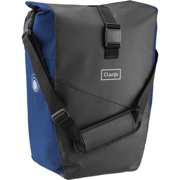 Clarijs Enkele Fietstas Solobag 24L zwart-blauw, Verzenden, Nieuw