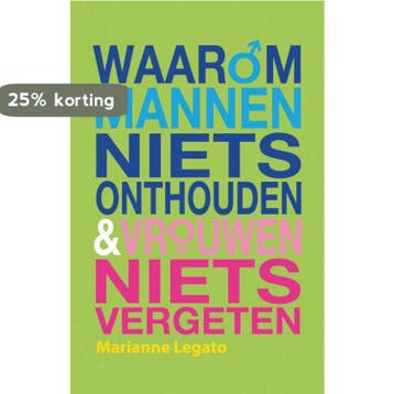 Waarom mannen niets onthouden & vrouwen niets vergeten, Verzenden, Gelezen, M. Legato