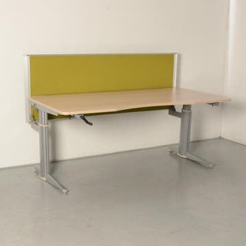 Aspa bureau, eiken blad, 180 x 90 cm, hoogte verstelbaar, Ophalen of Verzenden, Nieuw