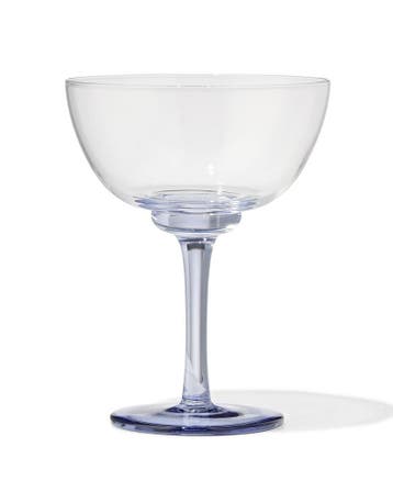 HEMA Cocktailglas 210ml glas gekleurde steel, Verzamelen, Verzenden, Nieuw