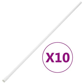 vidaXL Kabelgoten met klemmen Ø16 mm 10 m PVC, Verzenden, Nieuw
