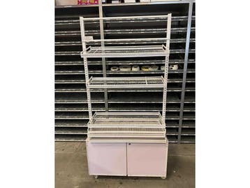 Winkeldisplay Zwart 96x36x195cm (Palletstellingen en rekken), Verzenden