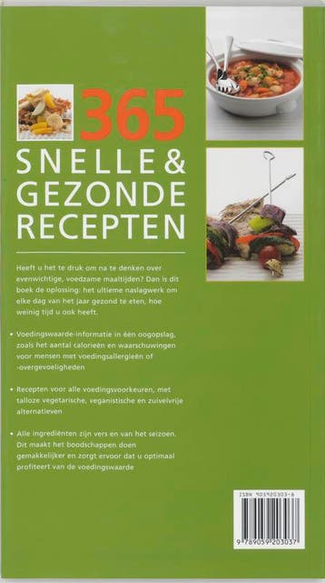 365 snelle & gezonde recepten 9789059203037 K. Hartvig, Verzenden, Gelezen, K. Hartvig