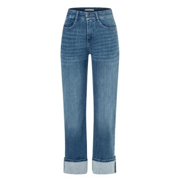 MAC • Laura turn up jeans blauw • 36, MAC, Verzenden, Nieuw, Blauw