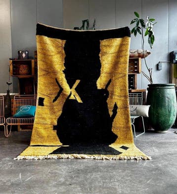 Handgeweven Modern wol vloerkleed 165x270 cm – Gedurfd, Nieuw