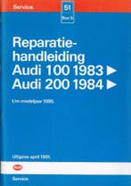 1991 Audi 100 200 Reparatiehandleiding t/m modeljaar 1985, Auto diversen, Handleidingen en Instructieboekjes, Verzenden