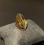No-Fade Goud-Stijl Vergulde Geometrische Spiraal Ring, Sieraden, Tassen en Uiterlijk, Ringen, IJzer of Staal, Nieuw, Ophalen of Verzenden