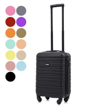 BlockTravel Reiskoffer - 29 liter - XS - TSA  ABS Zwart, Wieltjes, Hard kunststof, Verzenden, Nieuw