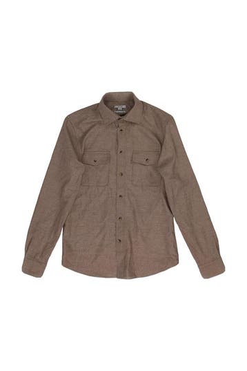 Reiss Overhemd in maat S Beige, Verzenden, Zo goed als nieuw, Overige kleuren, Reiss