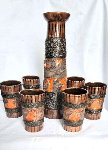 Marsala di Ausella - Drankservies voor 6 (7) - Keramiek