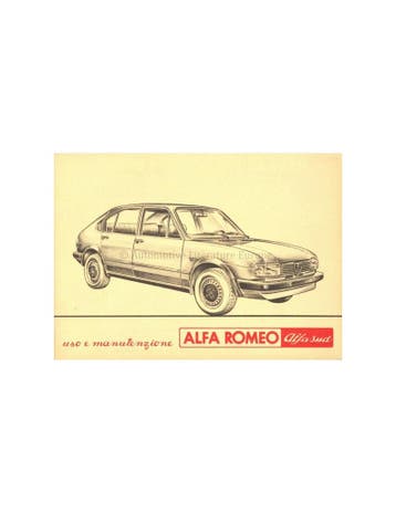 1981 ALFA ROMEO ALFASUD INSTRUCTIEBOEKJE ITALIAANS, Auto diversen