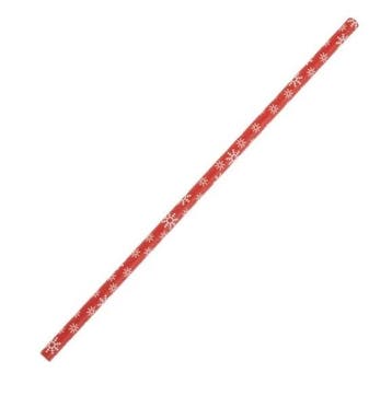 Sneeuwvlok Papieren Rietjes 210mm (Verpakking Van 250), Verzenden, Nieuw in verpakking