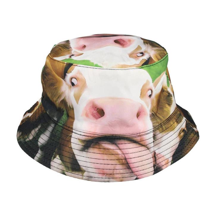 Bucket Hat Hoedje – Koeien Print - Omkeerbaar – One Size –, Kleding | Dames, Hoeden en Petten