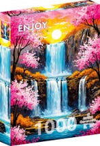 Cherry Waterfall Puzzel (1000 stukjes) | Enjoy Puzzle -, Verzenden, Nieuw