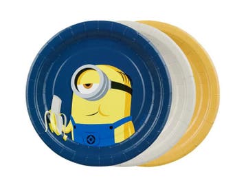Minions Bordjes 18cm (6st), Ophalen of Verzenden, Nieuw