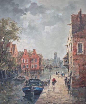Erich Demmin (1911–1997) - Oudegracht, Antiek en Kunst