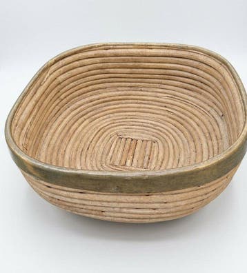 Mand - Rattan, Messing - Stijl Gabriella Crespi