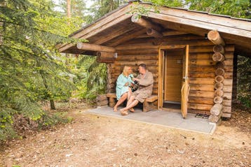 Wellness Boshuus met Buitensauna - Fins én Infrarood, In bos, Overijssel, Recreatiepark, Internet