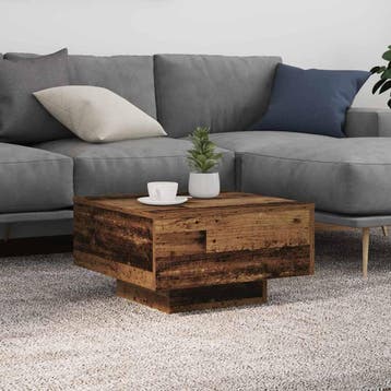vidaXL Oud hout 55 x 55 x 31 cm Bewerkt hout, Huis en Inrichting, Tafels | Salontafels, Verzenden, Nieuw, Overige houtsoorten
