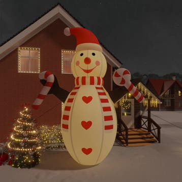 vidaXL Sneeuwpop opblaasbaar met LEDs 630 cm, Diversen, Kerst, Verzenden, Nieuw