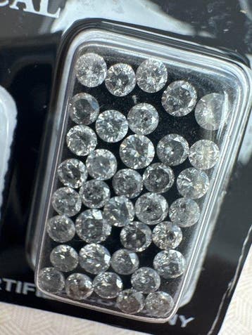 Zonder minimumprijs - 36 pcs Diamant (Natuurlijk) - 3.42 ct, Nieuw