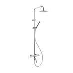 BWS Round Thermostatische Bad/Douche Combinatie Opbouwset, Ophalen of Verzenden, Nieuw, Chroom, Kraan