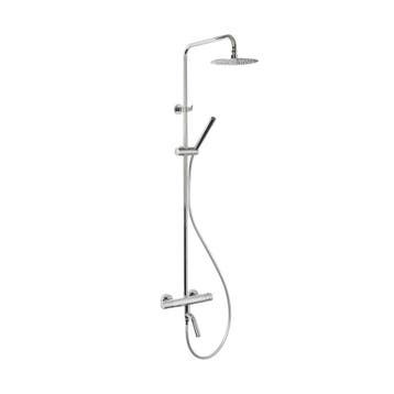 BWS Round Thermostatische Bad/Douche Combinatie Opbouwset, Doe-het-zelf en Verbouw, Sanitair, Ophalen of Verzenden, Nieuw, Chroom