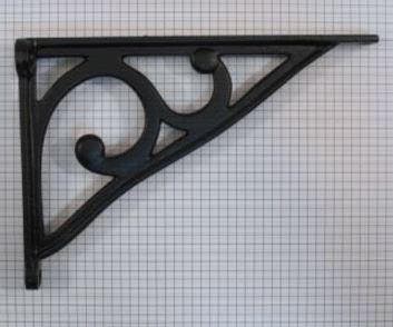 Plankdrager 195 x 137 mm ijzer zwart, Verzenden, Nieuw