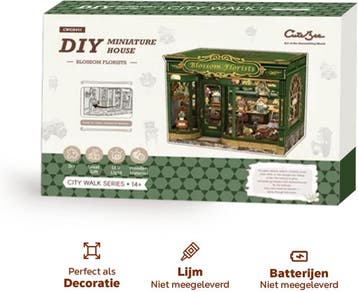 CuteBee Miniatuurhuisje Blossom Florists – Houten 3D Puzz., Verzenden, Nieuw
