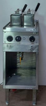 Occasion MKN pastakoker met 2 vierkante mandjes, Ophalen, Gebruikt